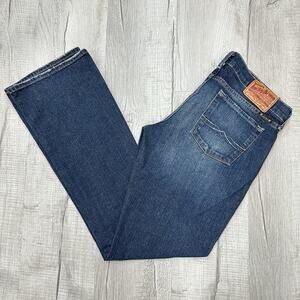 Vintage Lucky Brand Jeans Womens 6/28 Hipster Bootcut Flare Leg Dark Wash